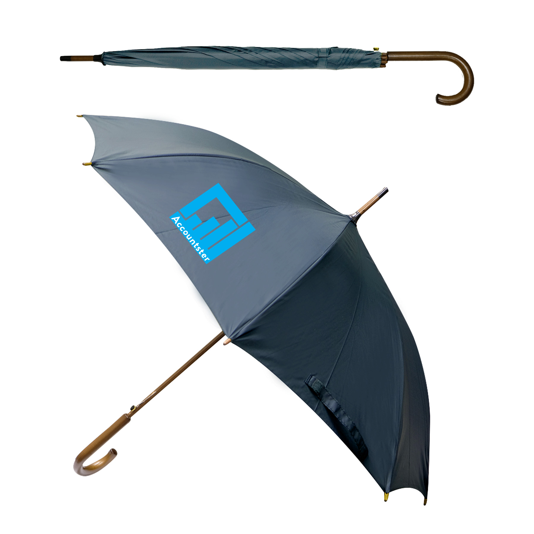 EXECUTIVE UMBRELLA: 48" Arc with Hook Handle 8