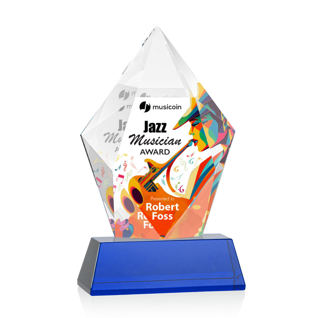 Devron VividPrint™ Award on Base - Blue 4