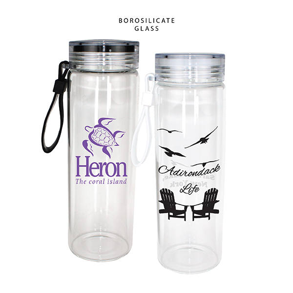 20 oz. Durable Clear Glass Bottle with Screw on Lid 5