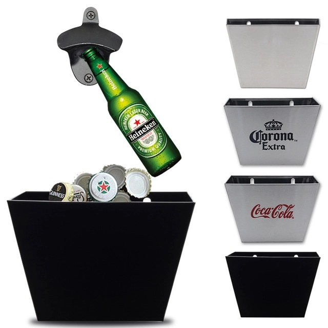 Personalized Wall Mounted Bottle Opener and Cap Catcher 8