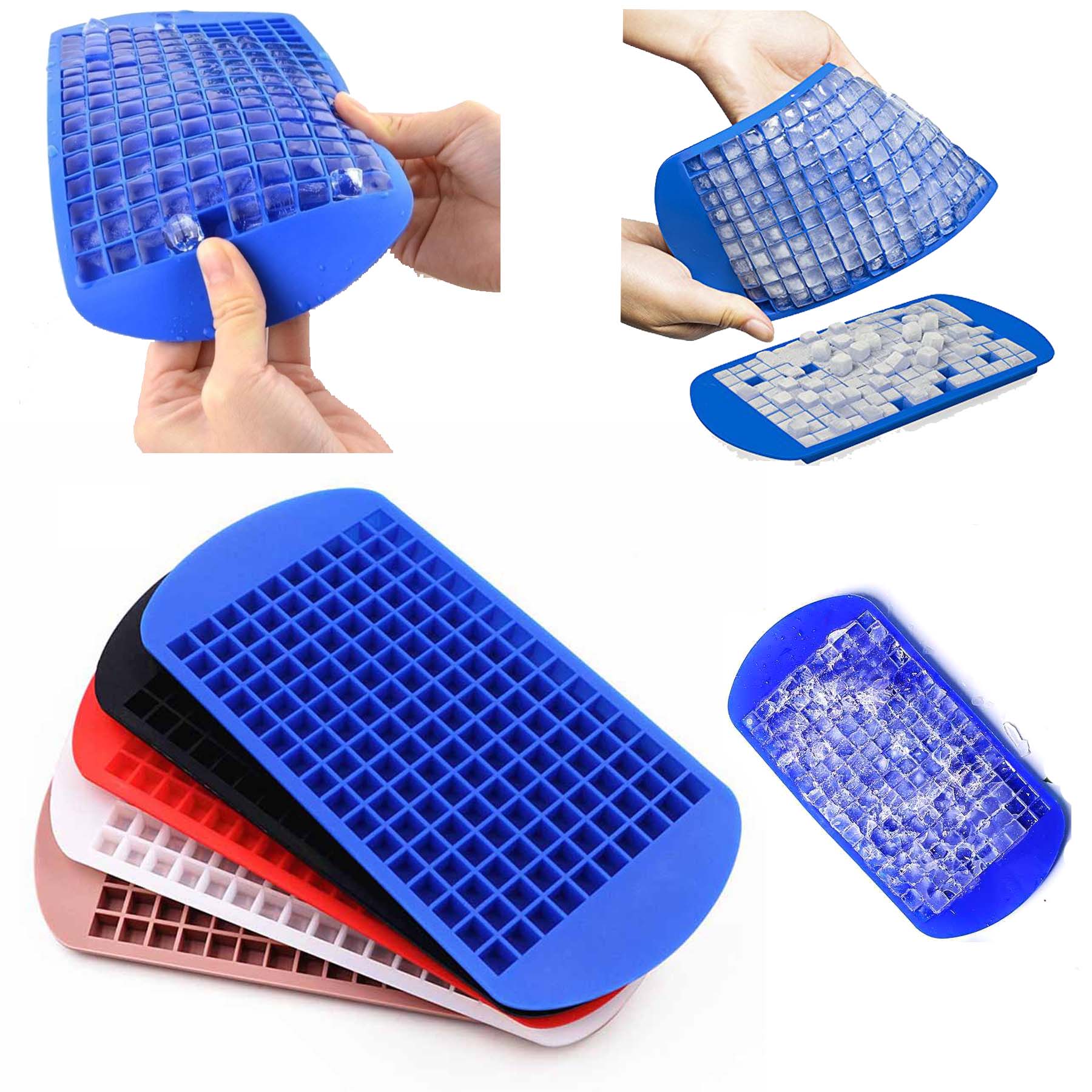 160 Silicone Ice Cube Trays 1