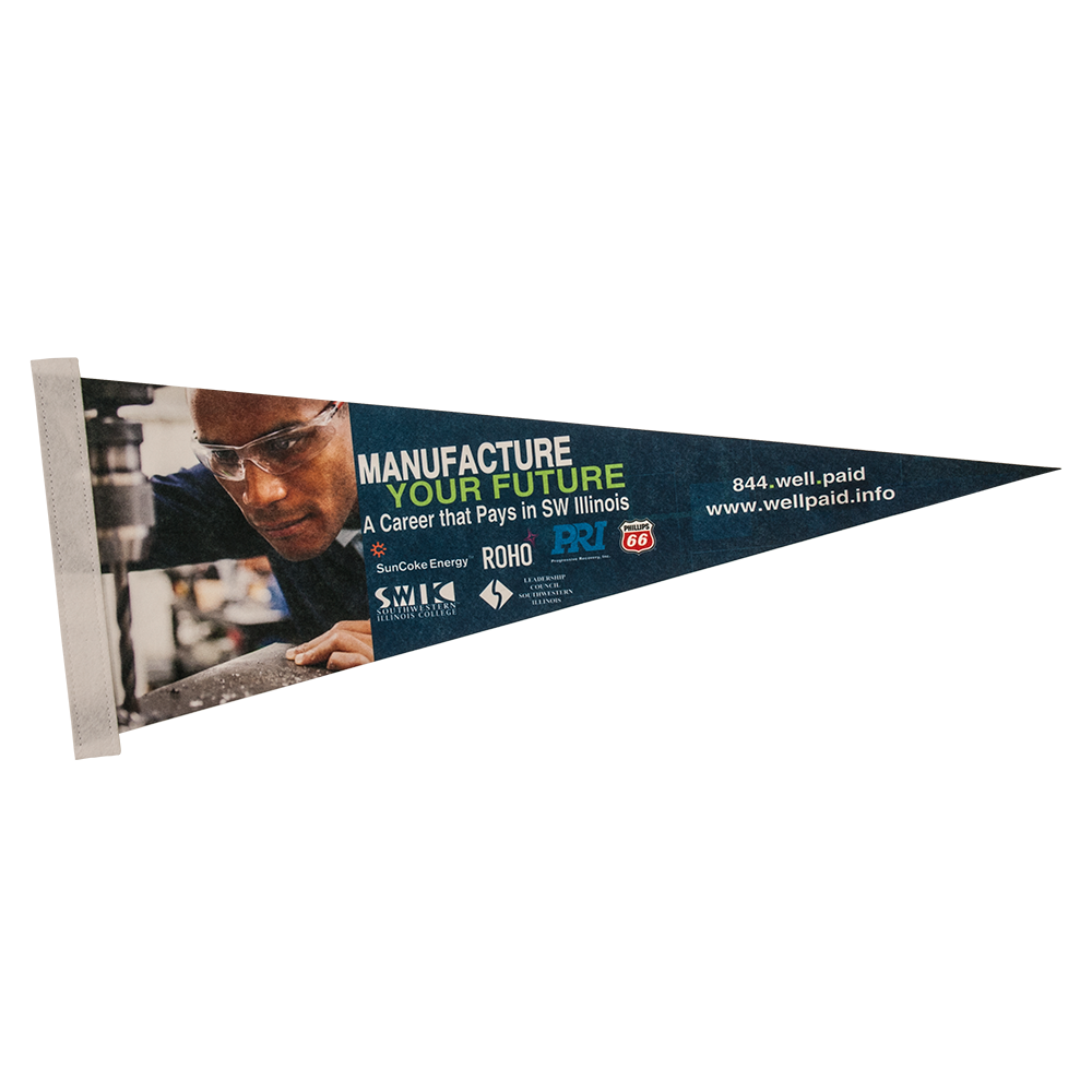 9" x 24" Full Color Felt Pennant 23