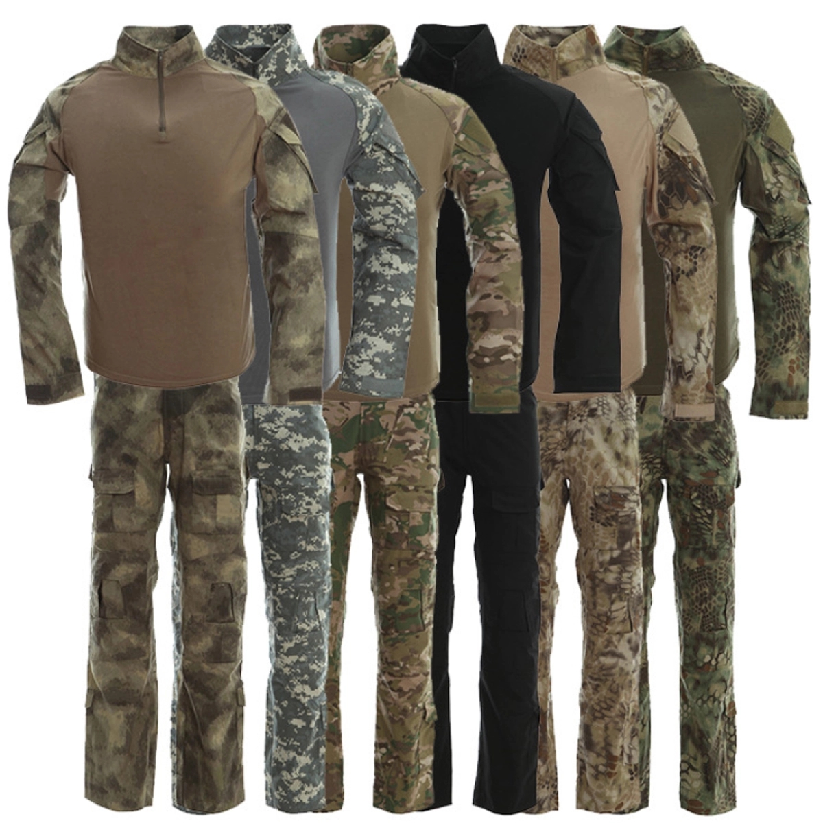 Tactical Combat Shirt And Pants Set Military Uniform 2
