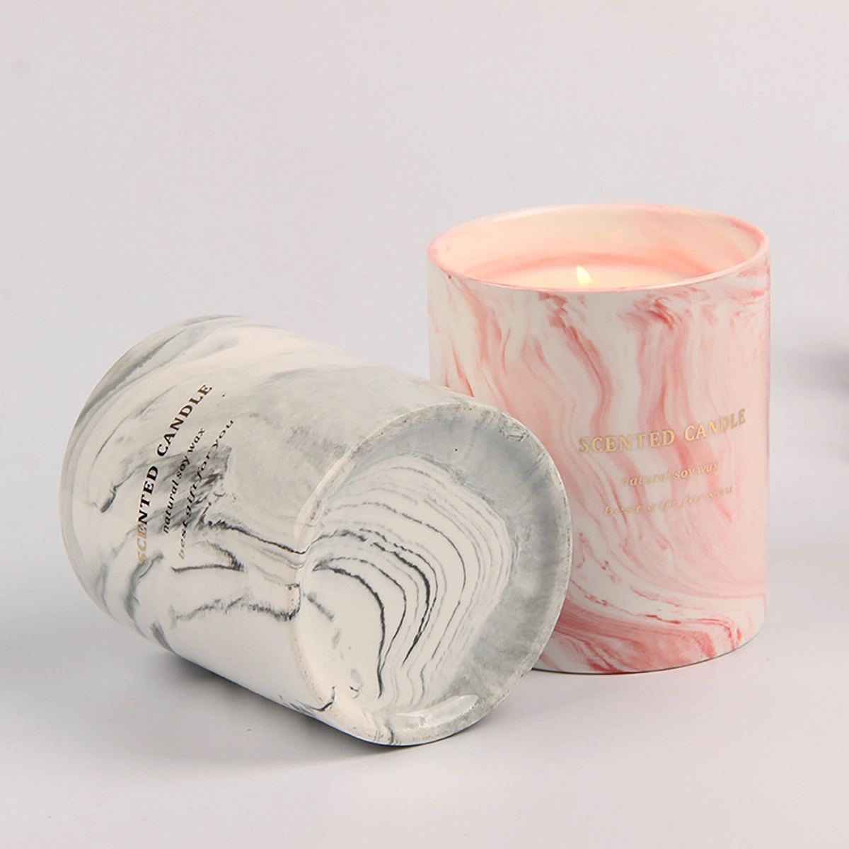 Marble Ceramic Cup Aromatherapy Candle 2
