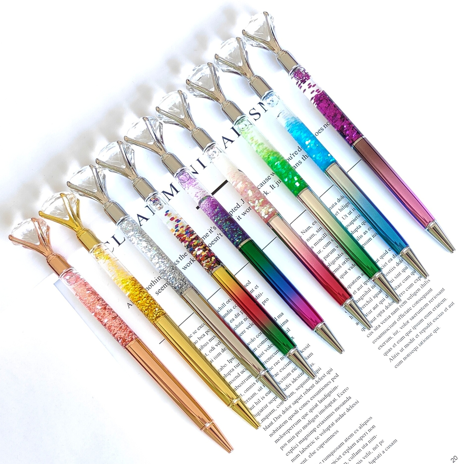 Crystal Pen w/Diamond Top 1
