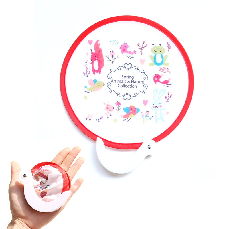 Round Folding Handle Fan 3
