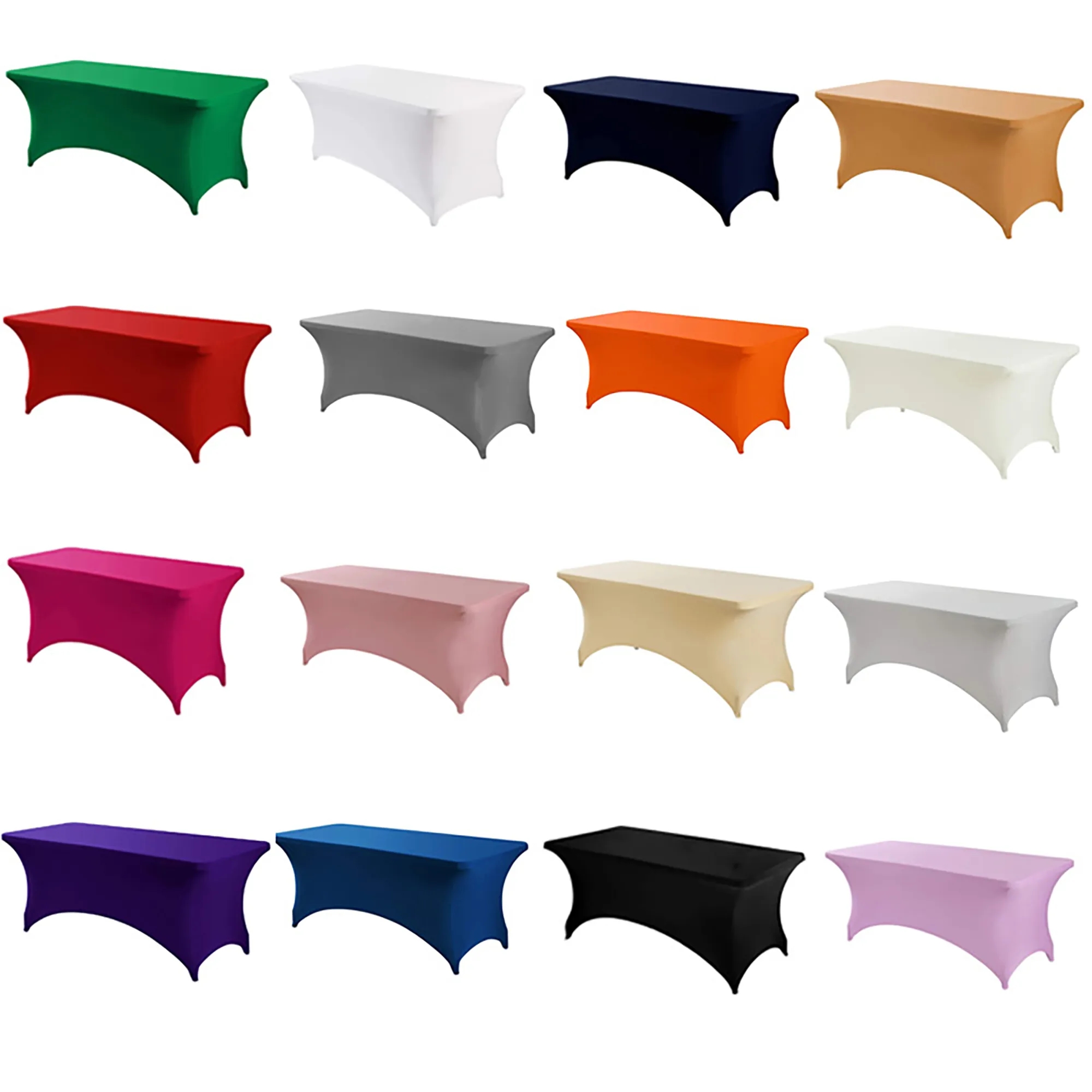 6FT Stretch Tablecloth Fits Rectangular Table MOQ 1PCS 8