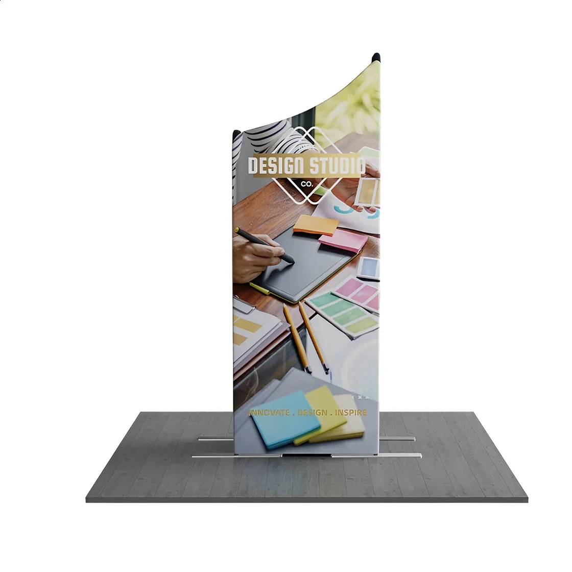 6.5ft Magnetic Fabric Display - 2 Sloped & Straight Banner 13