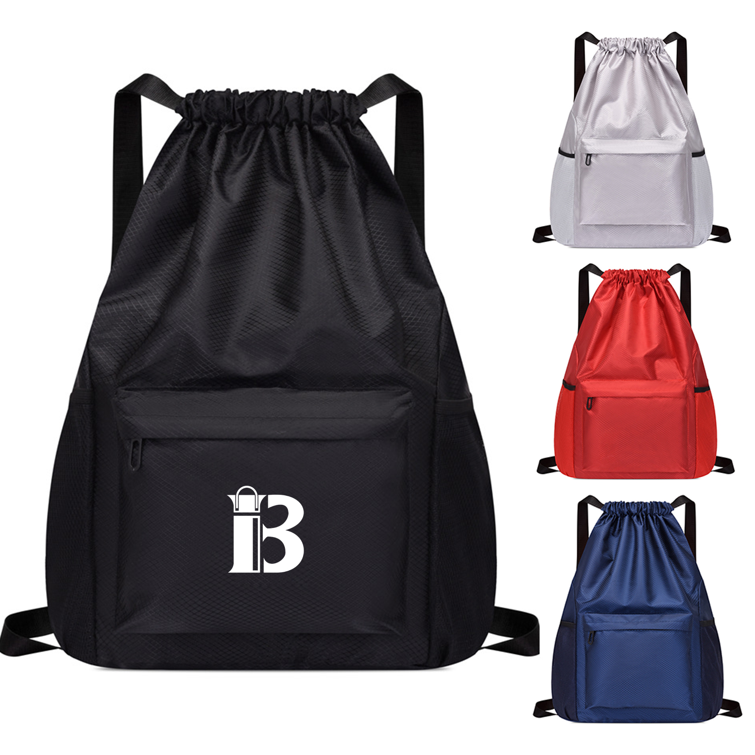 Sports Gym Drawstring Bag String Backpack