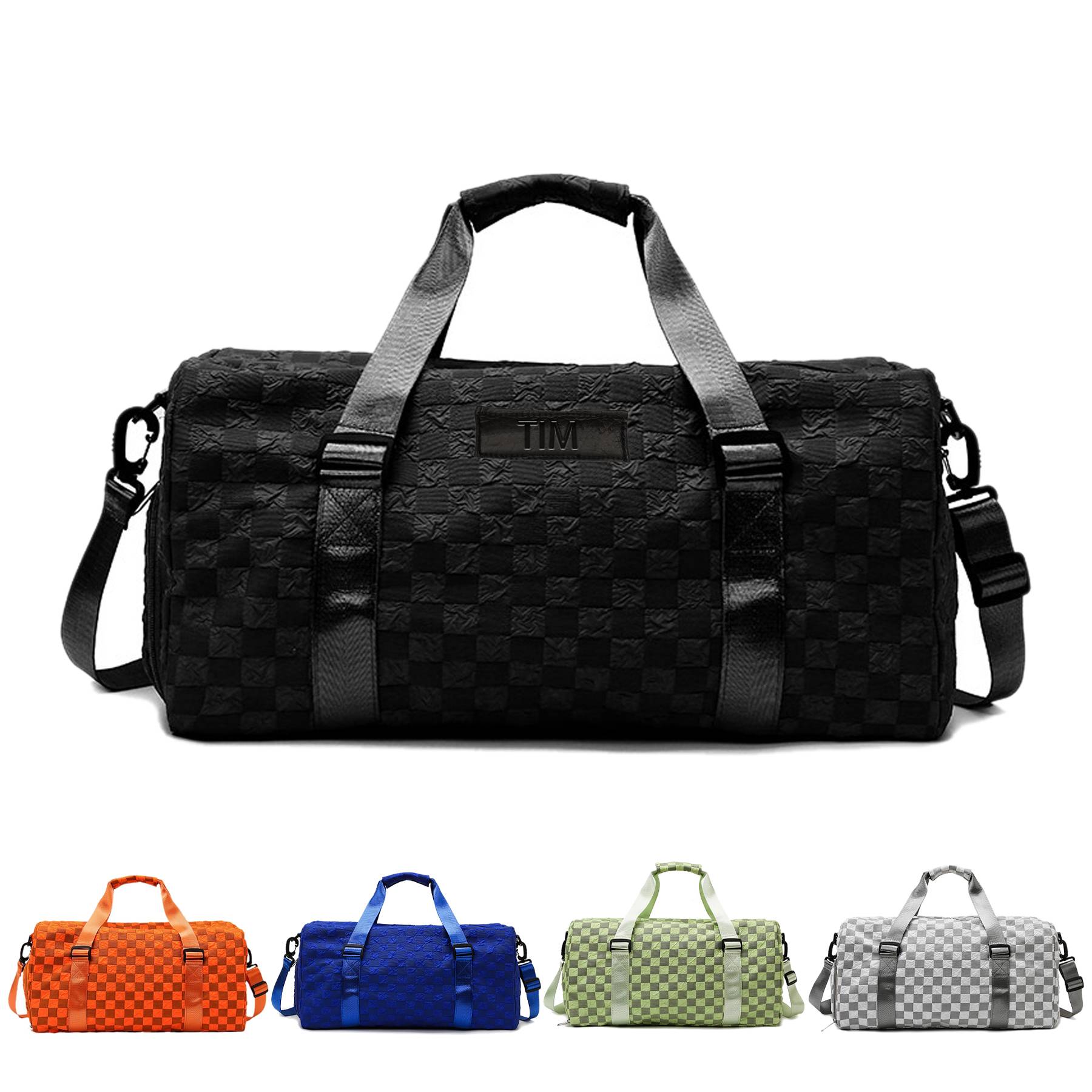 Oxford shoulder duffel bag 8