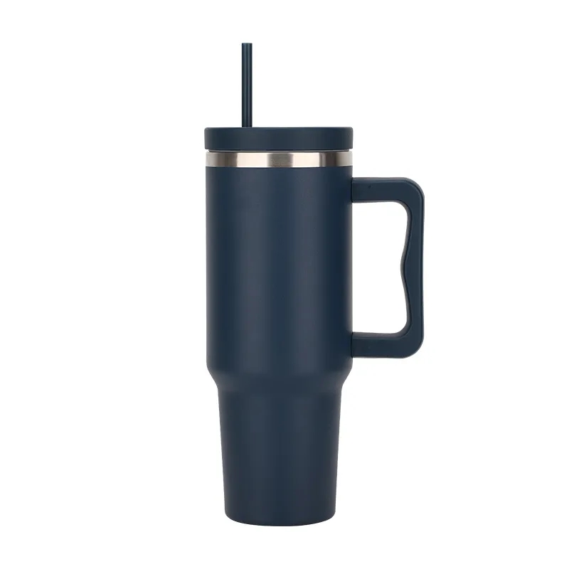 40 oz Tumbler with Handle and Straw 4