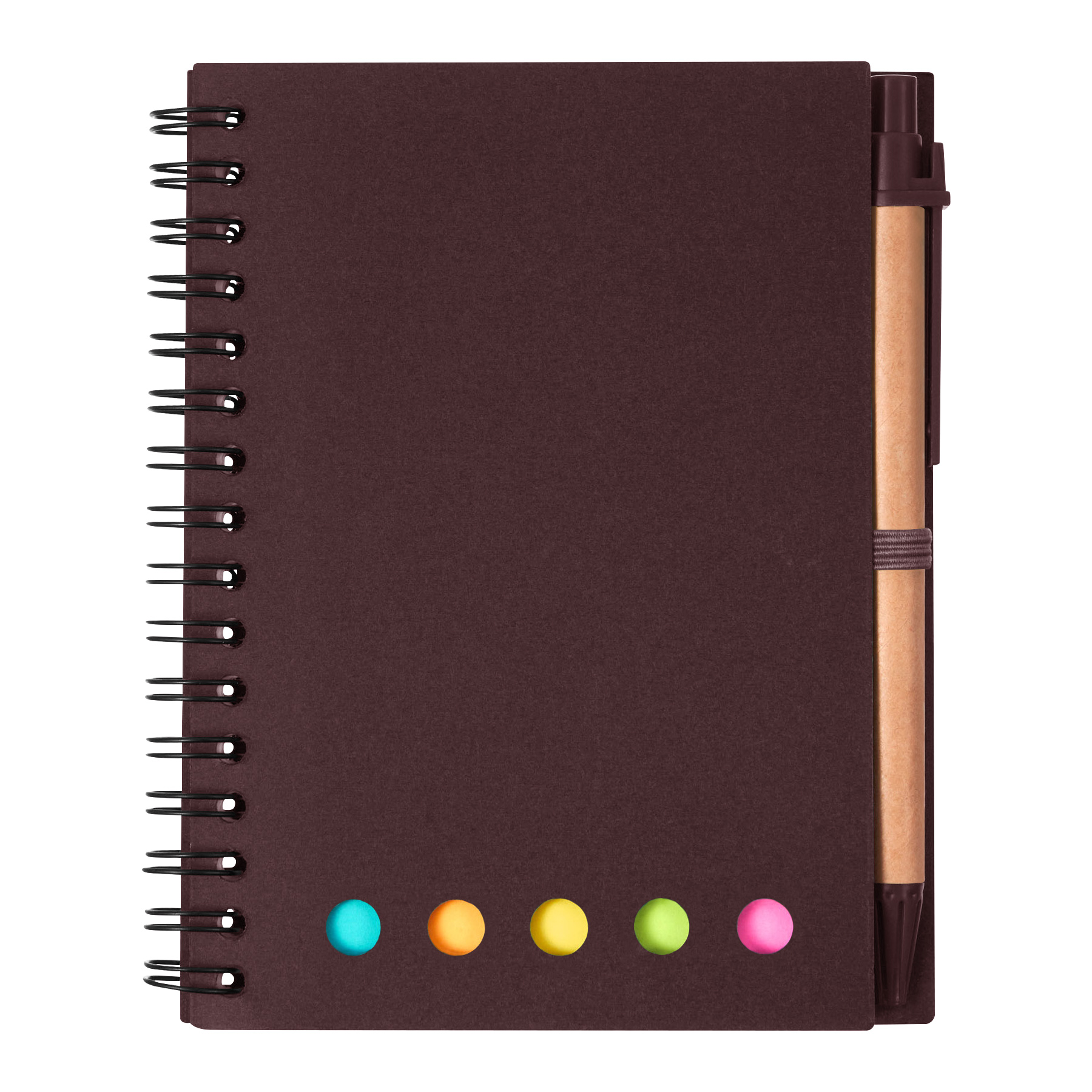 Spiral Notebook With Pen And sticky Notes 6