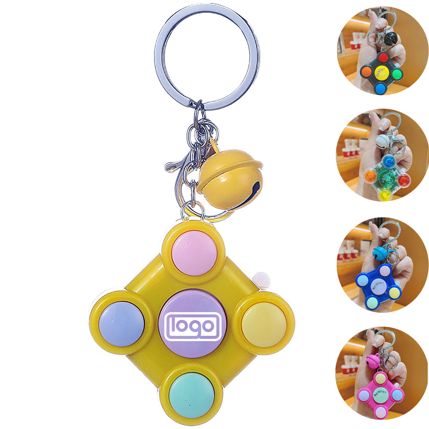Memory Trainer Cube Key Chain