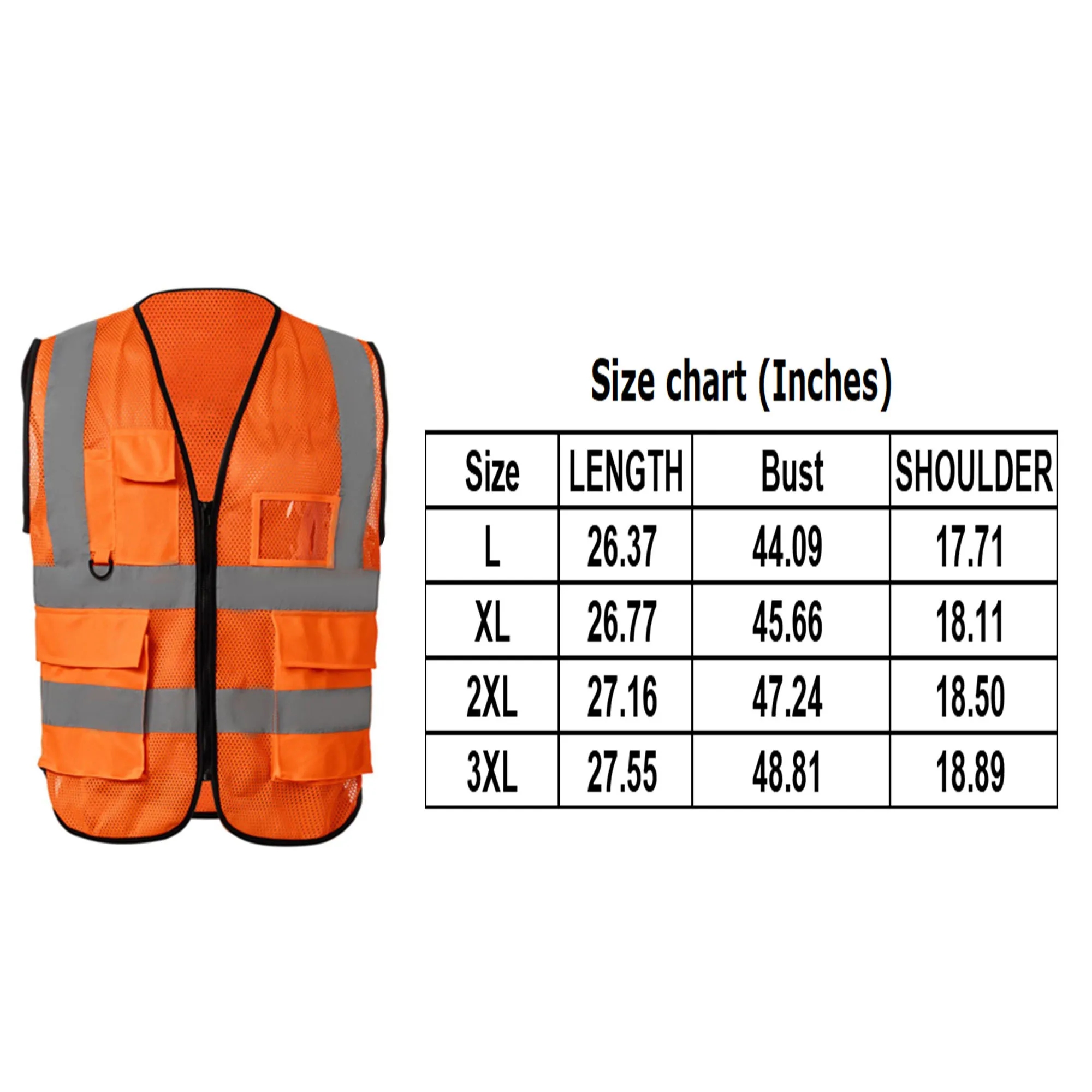 Mesh Safety Vest WIth Hig Visibility Band 4