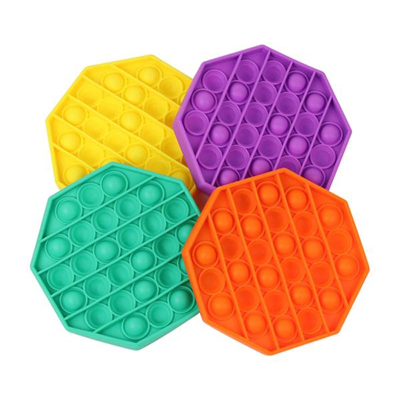 Silicone Hexagon Sensory Bubble Fidget Toys 4