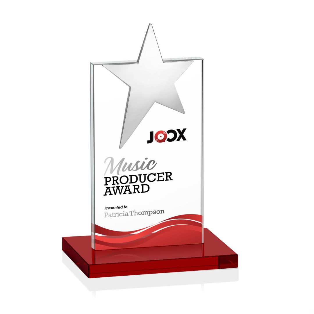 Bryanston Chrome Star VividPrint™ Award - Red 4