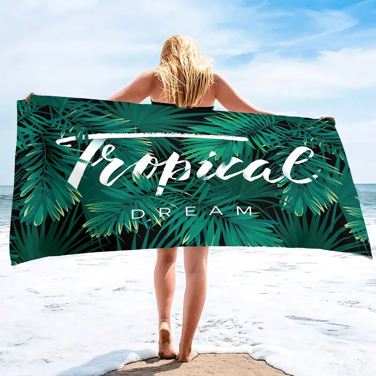 Custom Microfiber Beach Towel With Double Sided Print 5