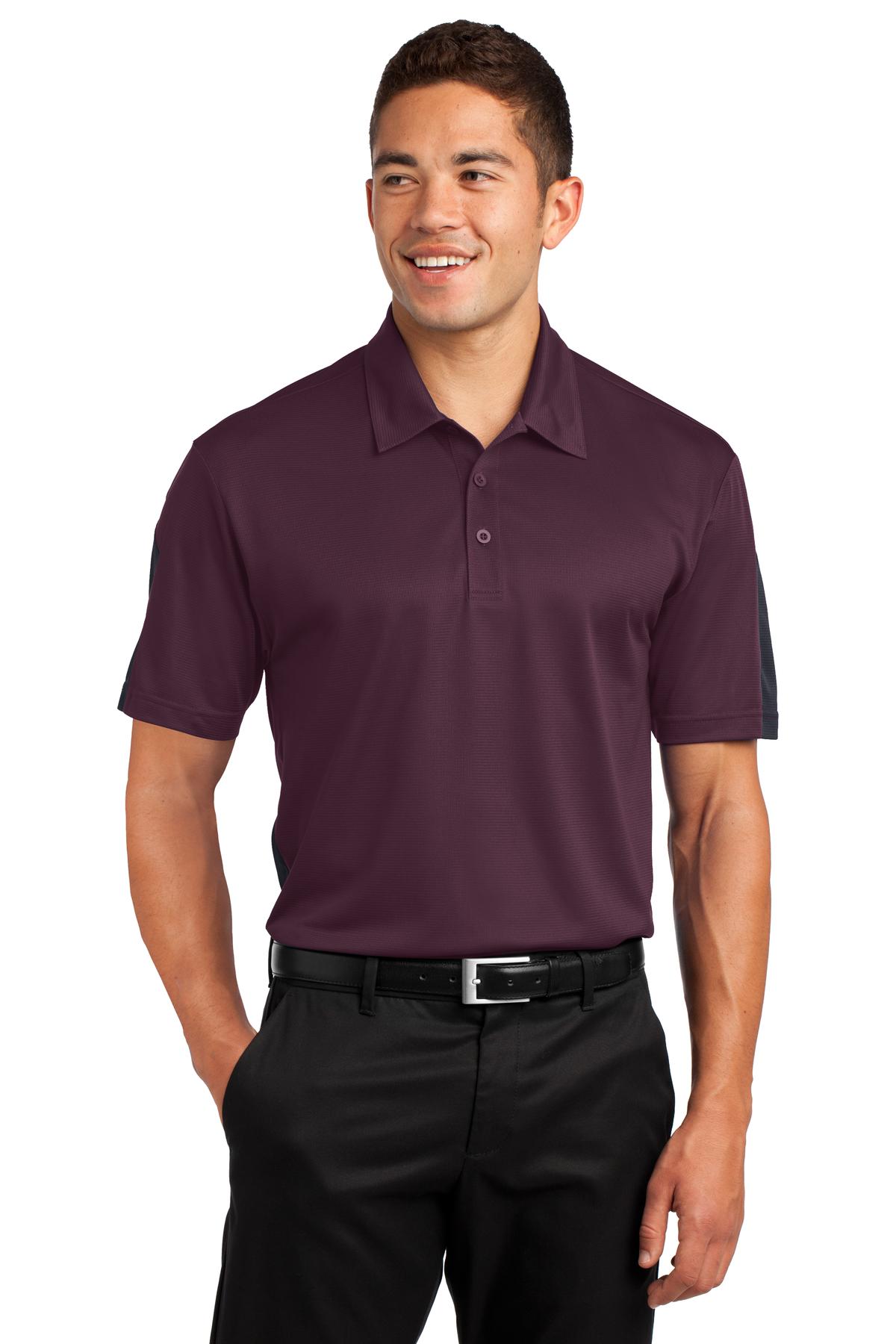 Sport-Tek PosiCharge Active Textured Colorblock Polo. ST695 18