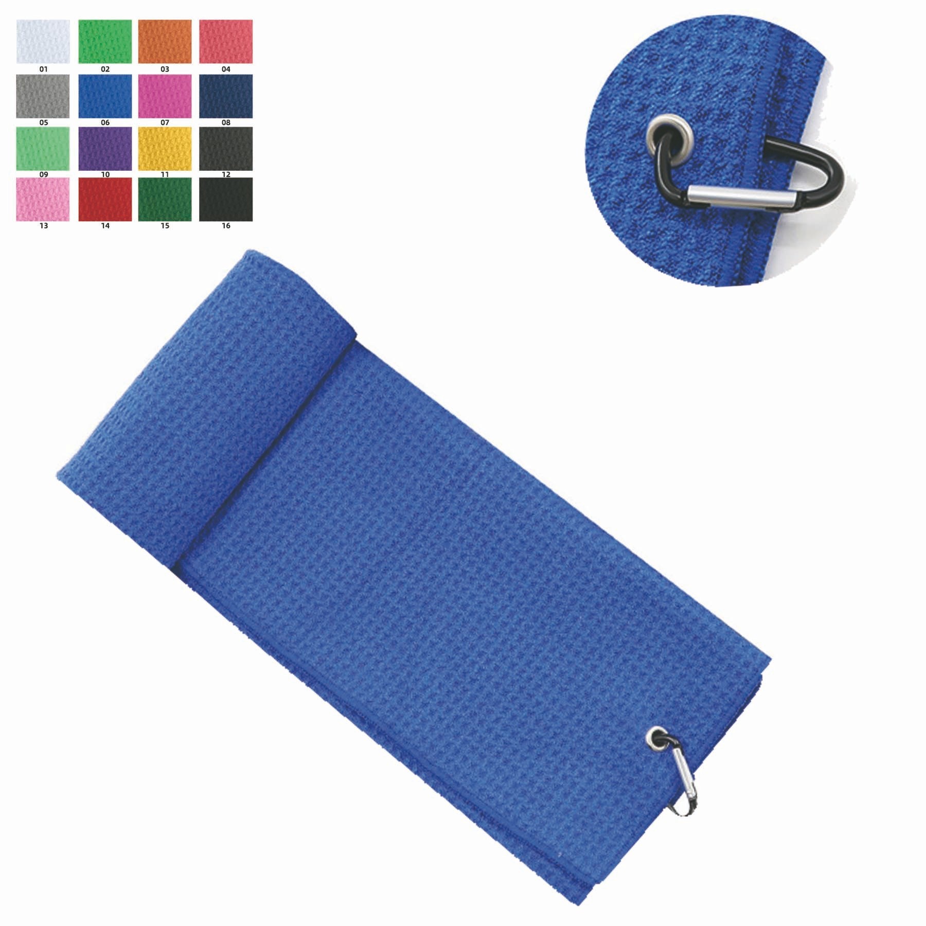 Golf Towel With Carabiner Clip 1