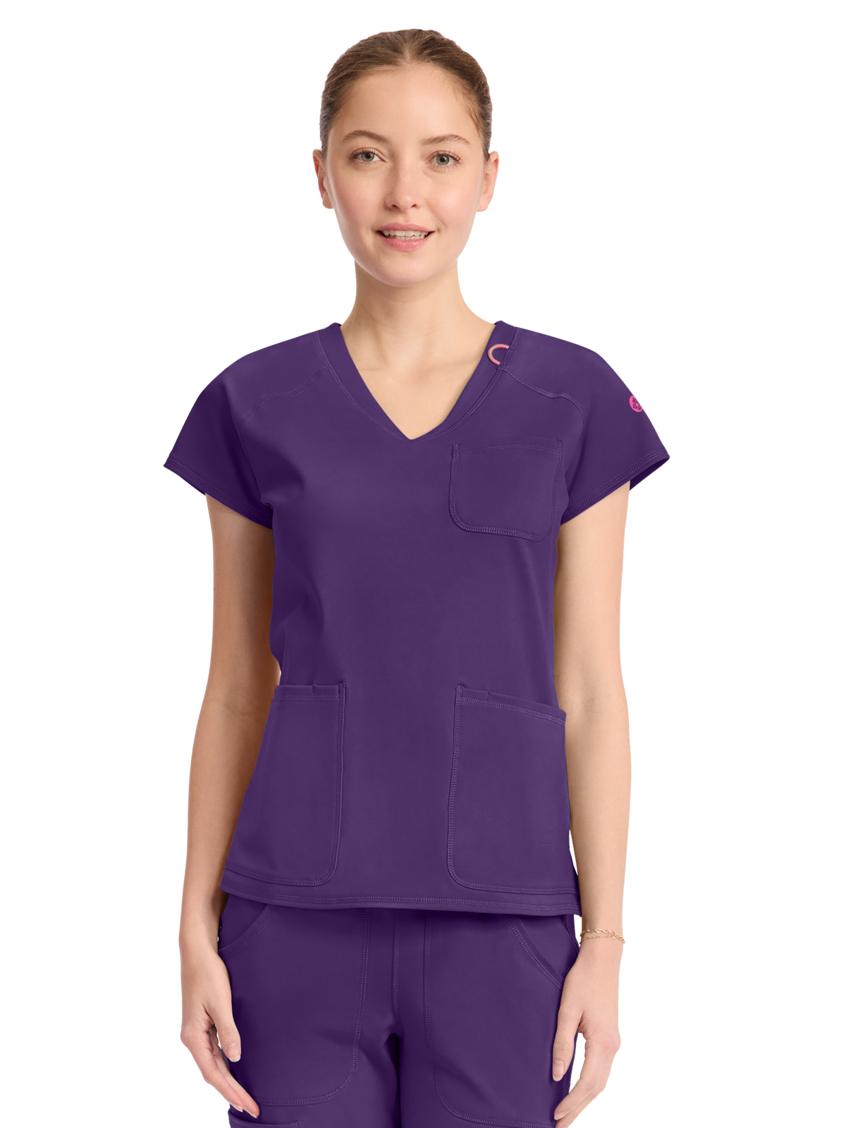 Med Couture - MC AMP KNIT - Women's 3-Pocket V-Neck Top 6