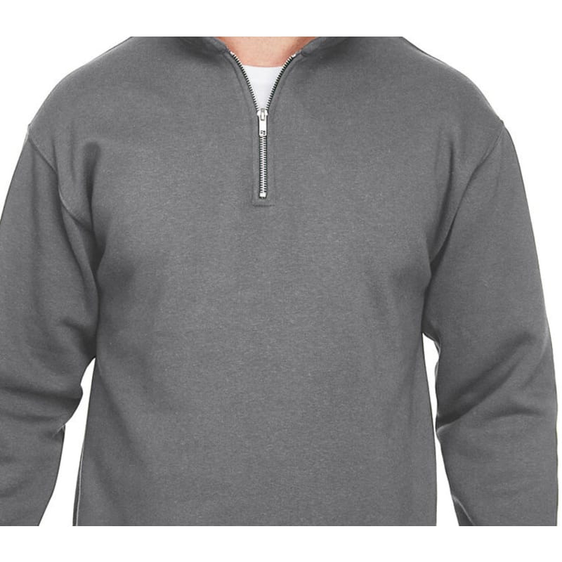 Bayside Unisex 9.5 Oz., 80/20 Quarter-Zip Pullover Sweatshirt 5