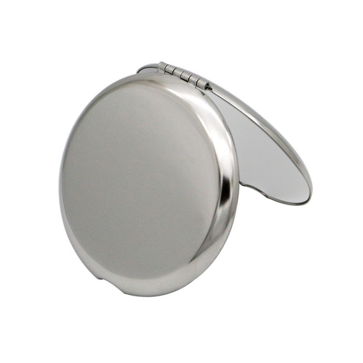 Stainless Steel Folding Compact Makeup Mirror 1