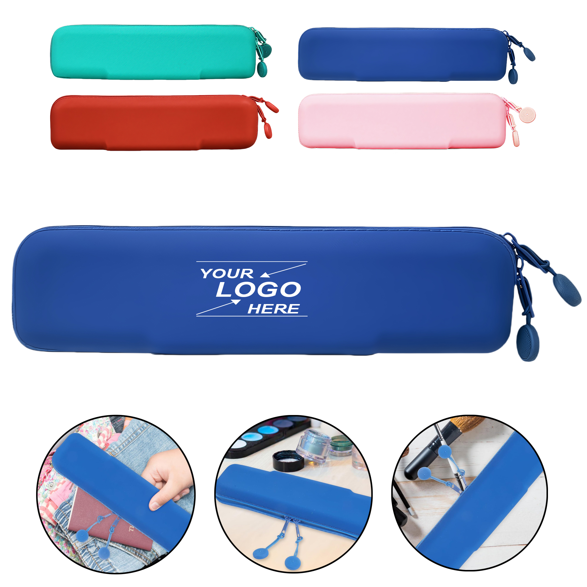 Small Silicone Pencil Case with Zipper 3