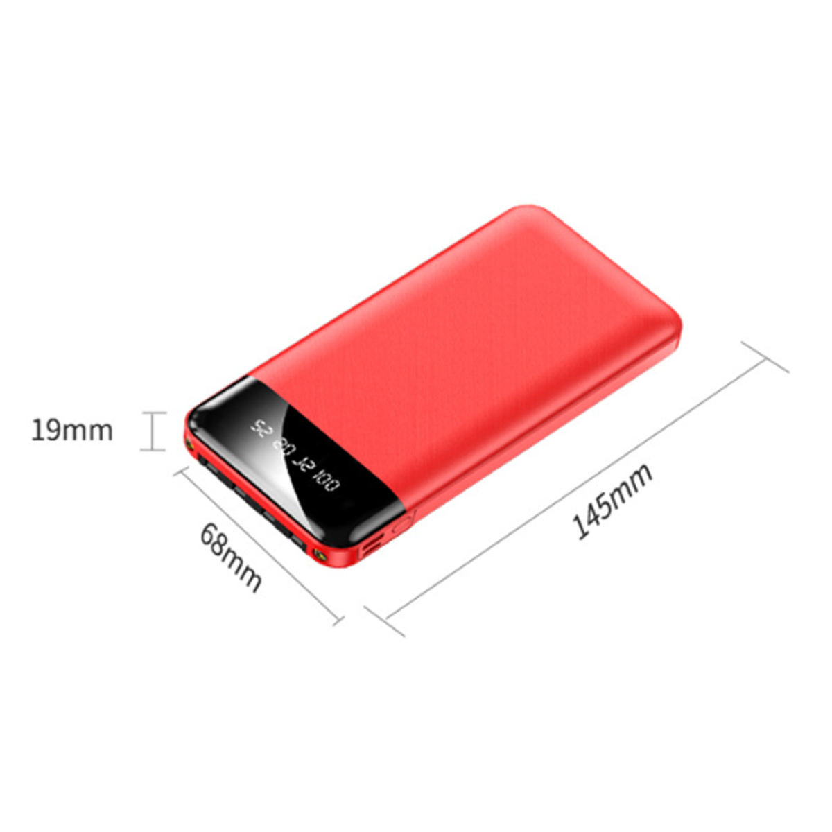 Portable Power Bank with Digital LED Display Dual USB Output 9