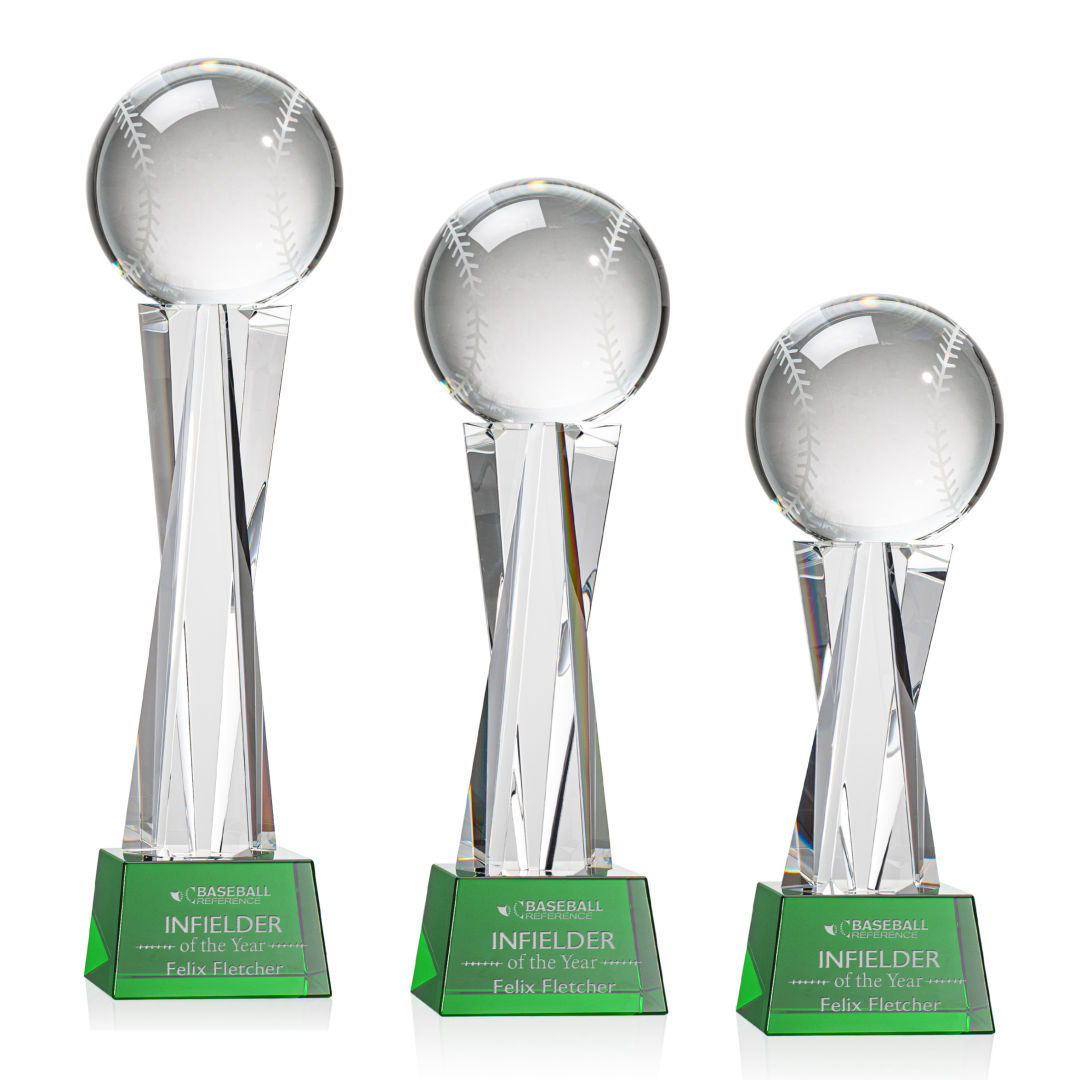 Baseball Award on Grafton Base - Green 6