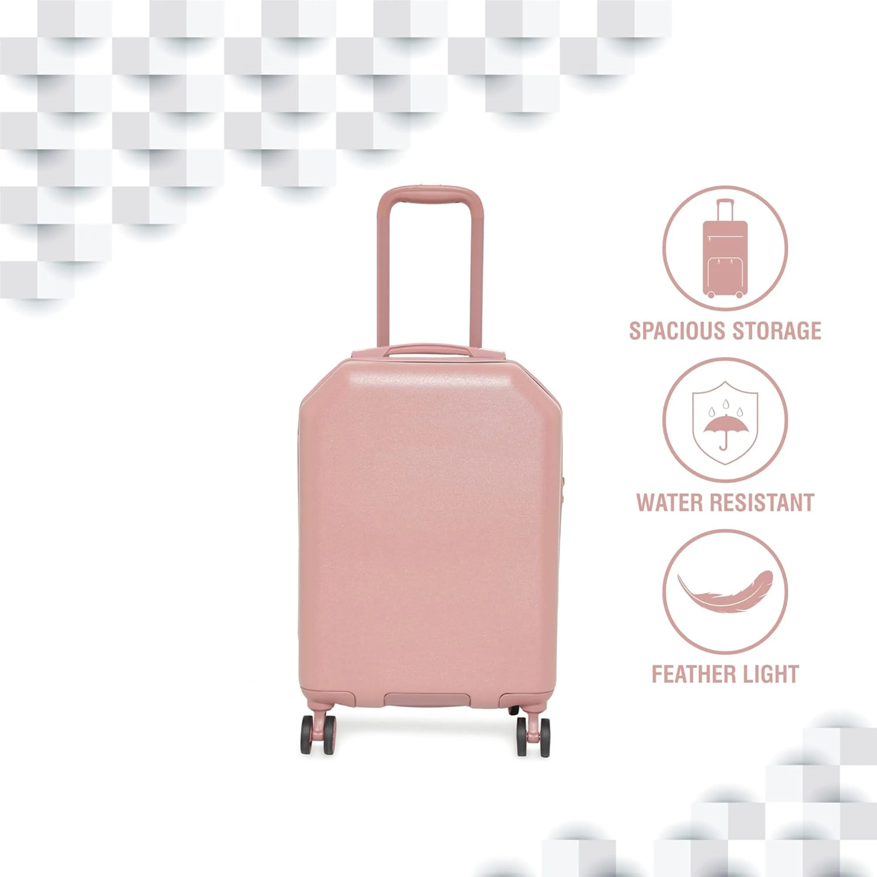 18in ABS Waterproof Universal Wheel Suitcase 3