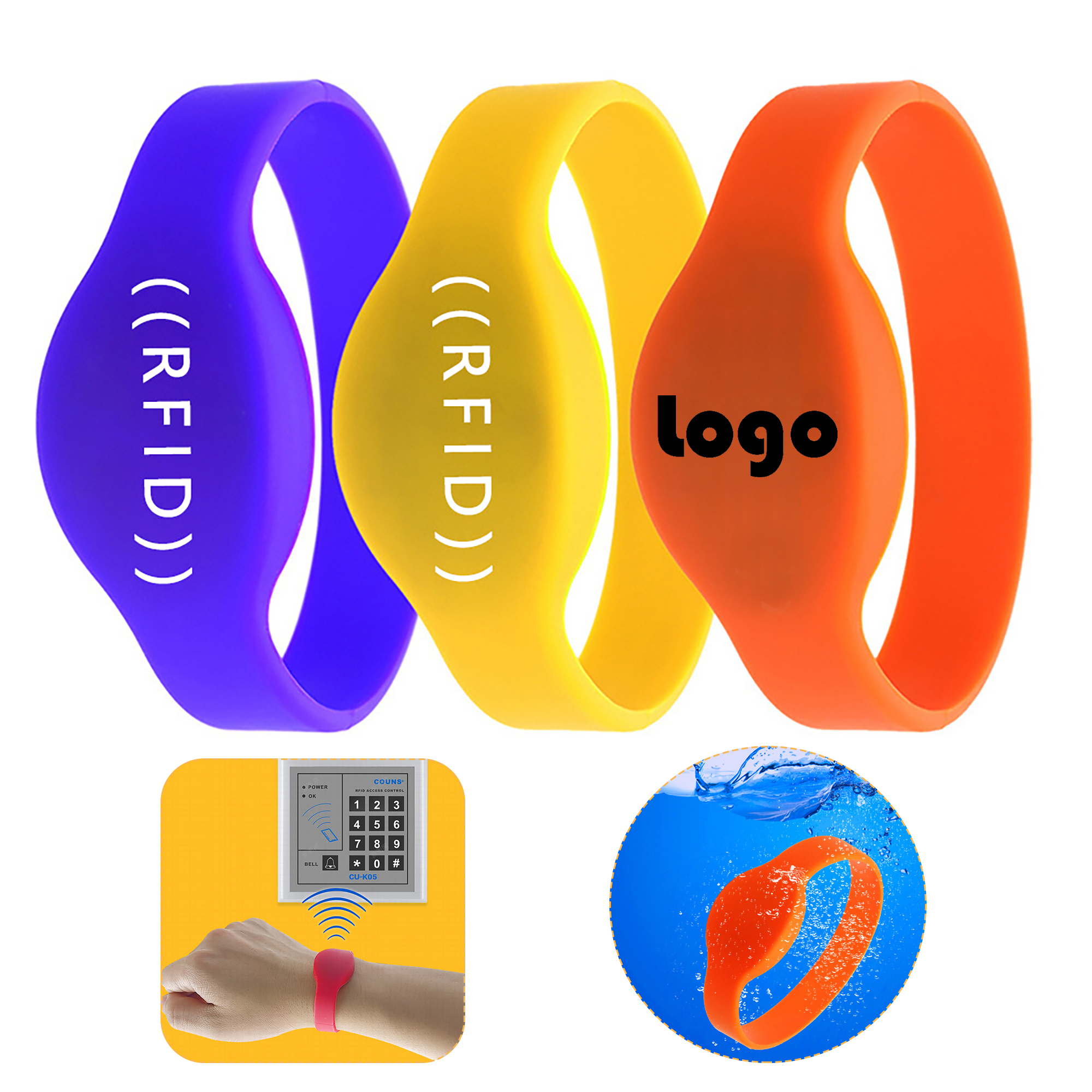 NFC/RFID Silicone Bracelet 1