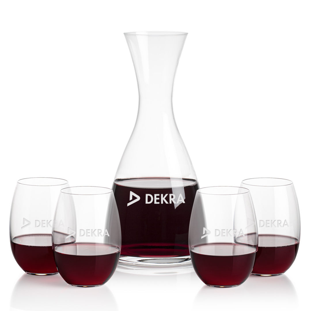 Barham Carafe & Carlita Stemless Wine