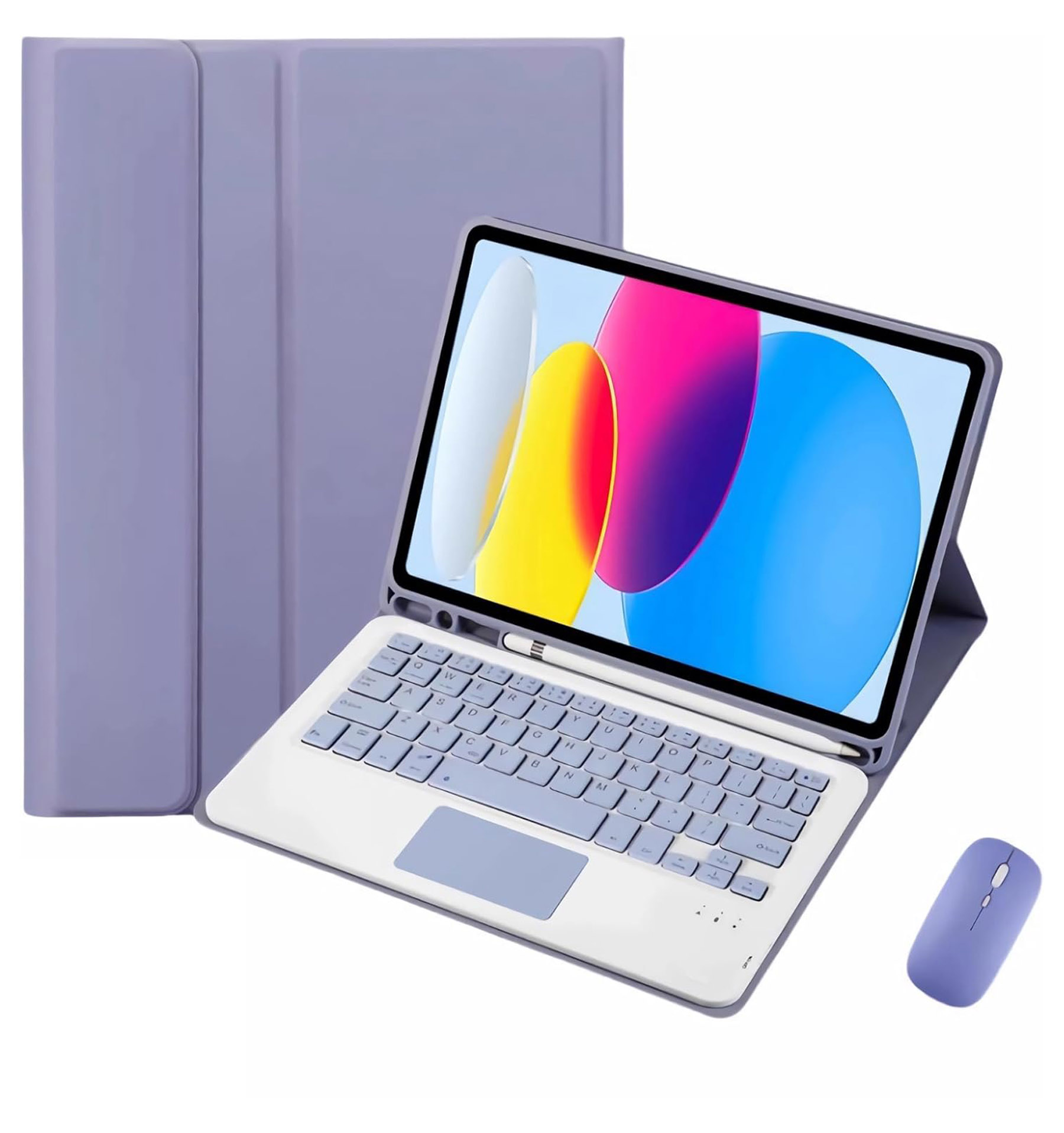iBank ® Detachable Bluetooth Slim Wireless Keyboard and Soft Back Cover Tablet Case 1
