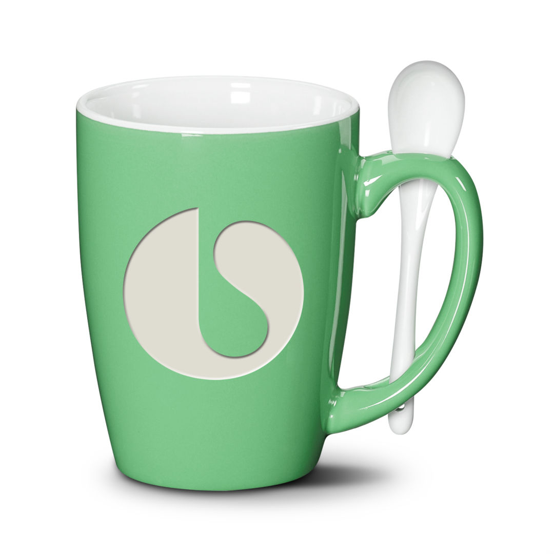 Winfield Mug & Spoon 15oz - Deep Etch 7