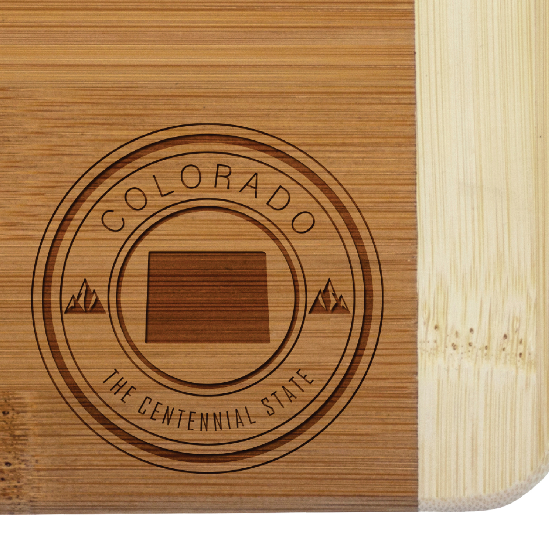 Colorado State Stamp 2-Tone Bar Board 2