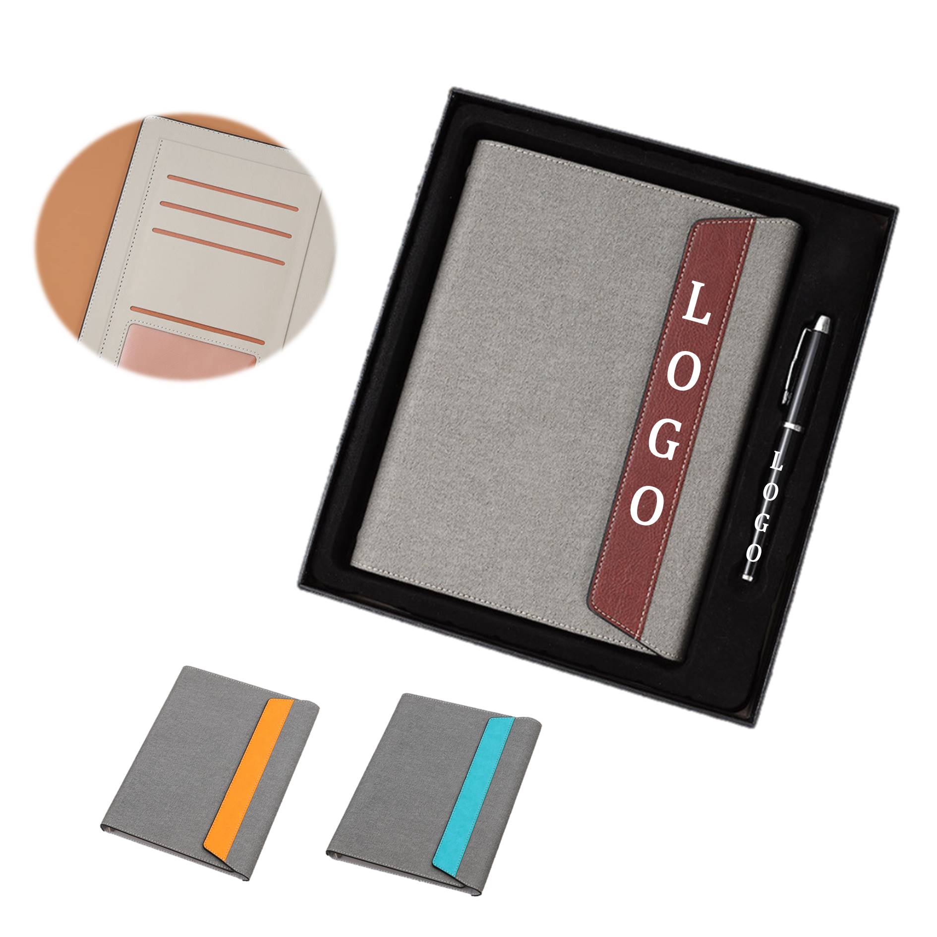 Business Journal With Pen Gift Set 3