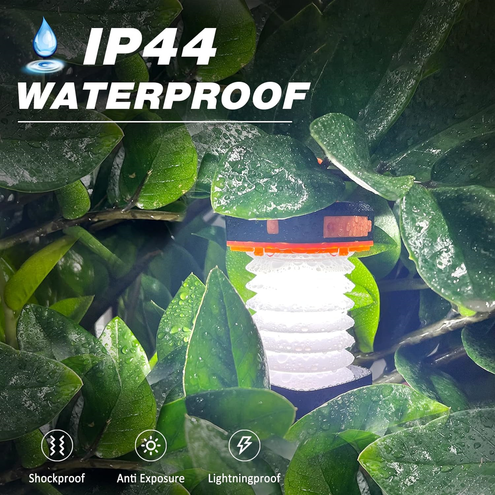 Folding USB Rechargeable Solar Camping Lantern 3