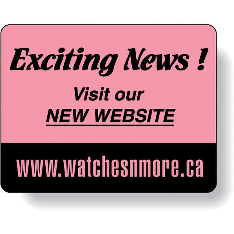 Fluorescent Red Paper Roll Labels Stock Rectangle (1.75"x2.25")