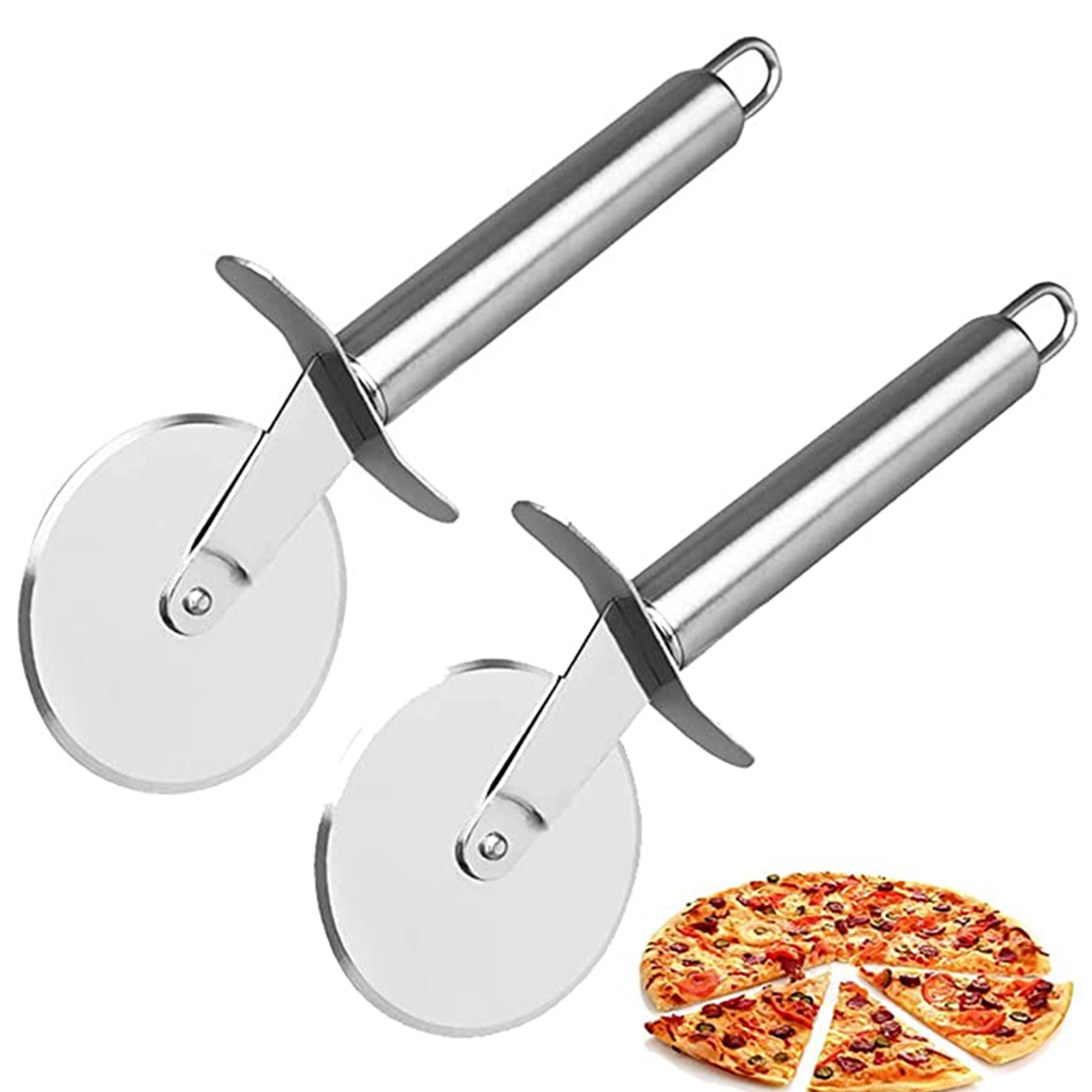 Stainless Steel Round Pizza Knife 2