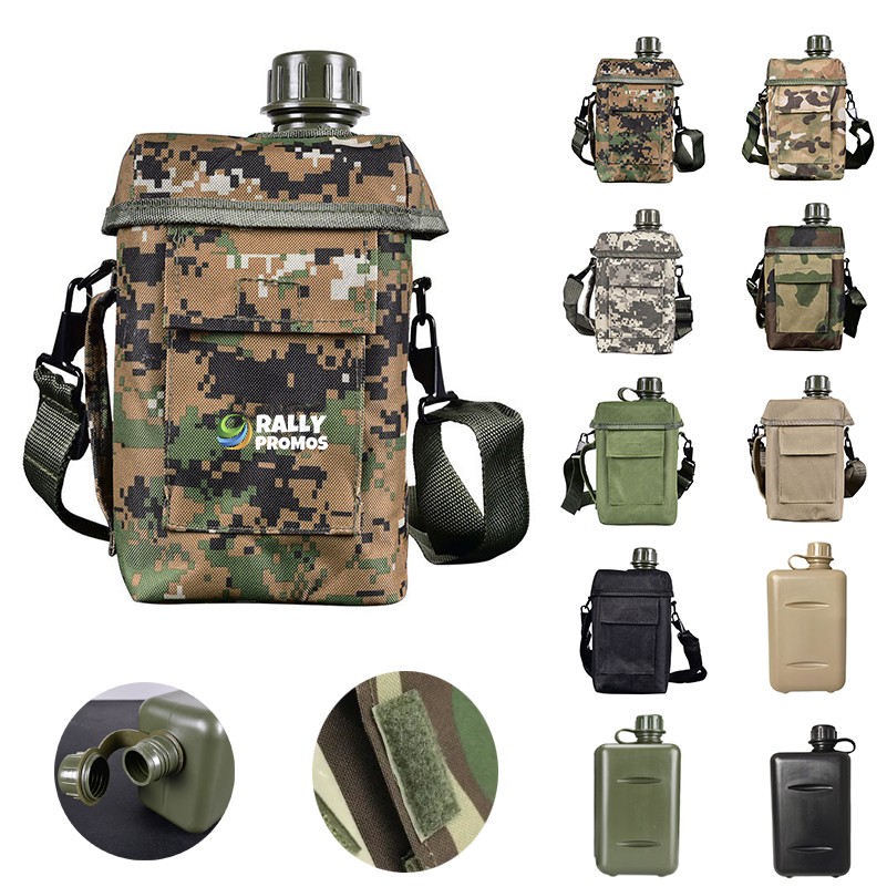 Tactical Canteen Carrier Cover with Shoulder Strap 2