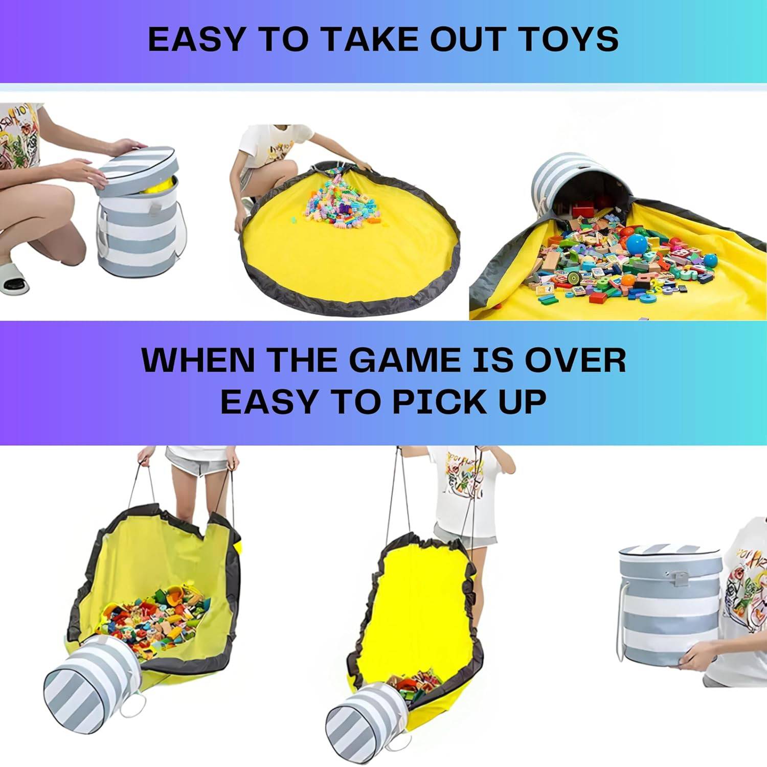 Children's Lego toy storage bag 4
