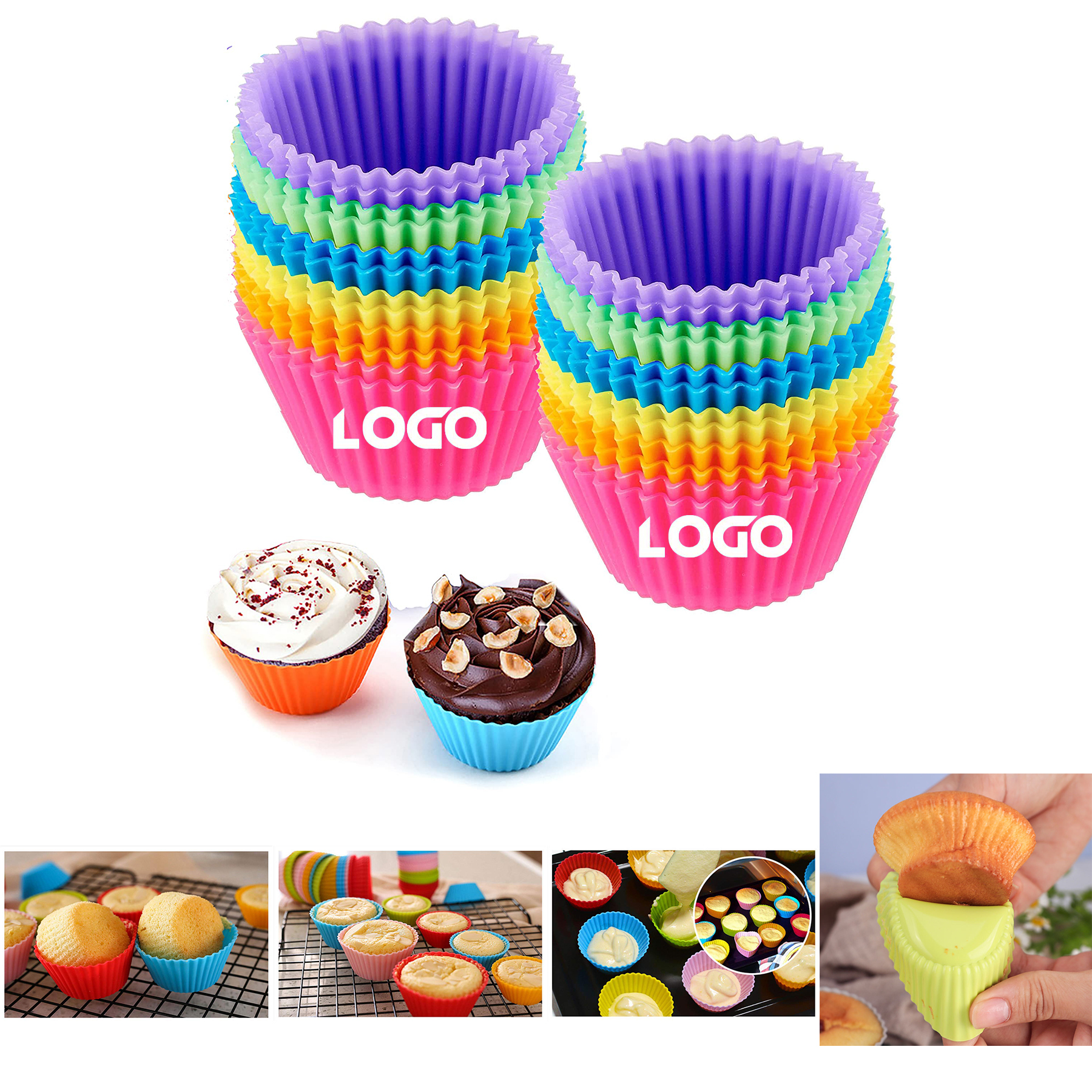 Reusable Silicone Cupcake Baking Cups 2