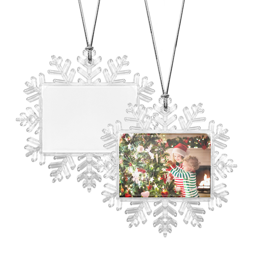 Snowflake Holiday Ornament 2 Sides Transfer 1