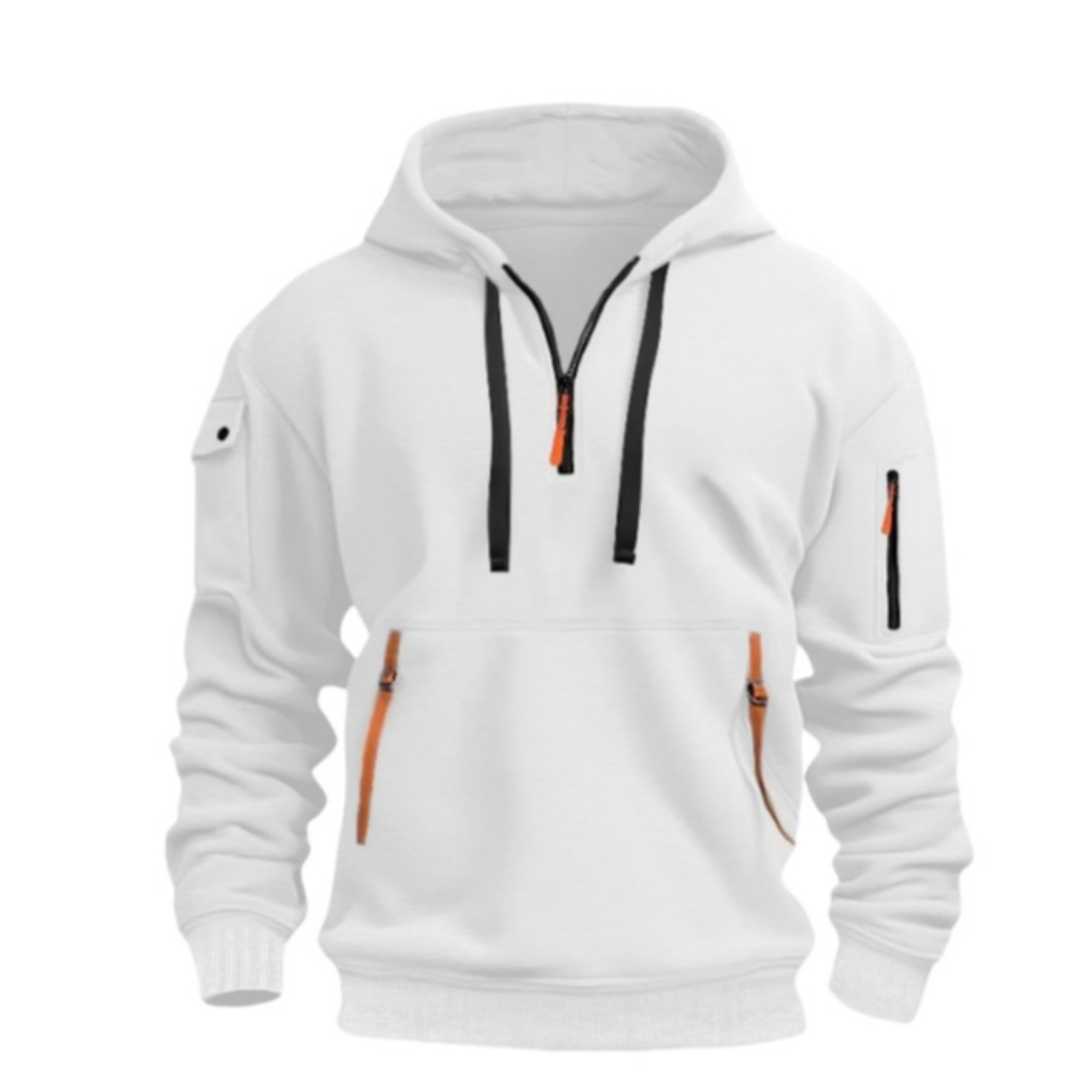 Quarter Zip Pullover With Pockets, custom hoodie or sweatshirt with logo imprint 8