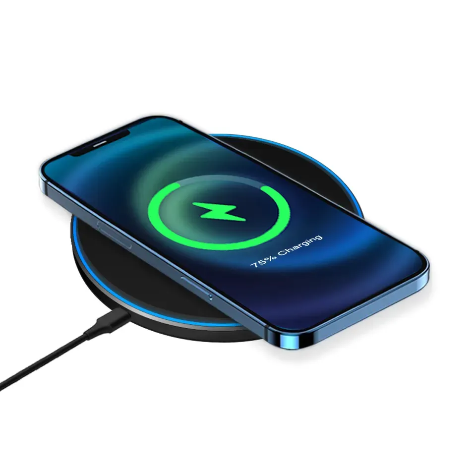 Hot Selling 15W Wireless Charger Light-up Your Brand 1