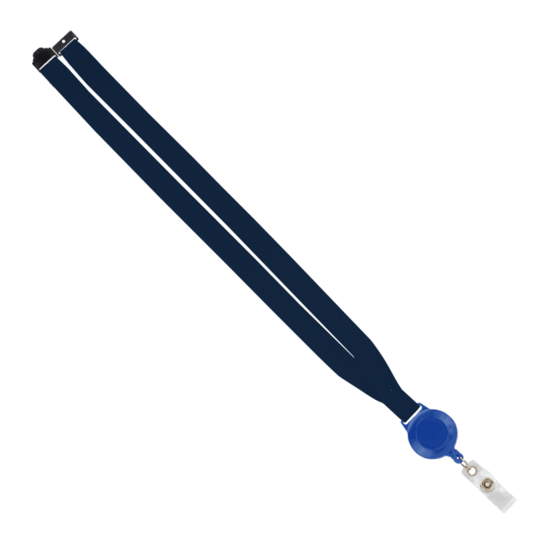 IMPORT 3/4" Polyester Lanyard with Retractable Badge Reel and IPH7 back of neck convenience release. 76