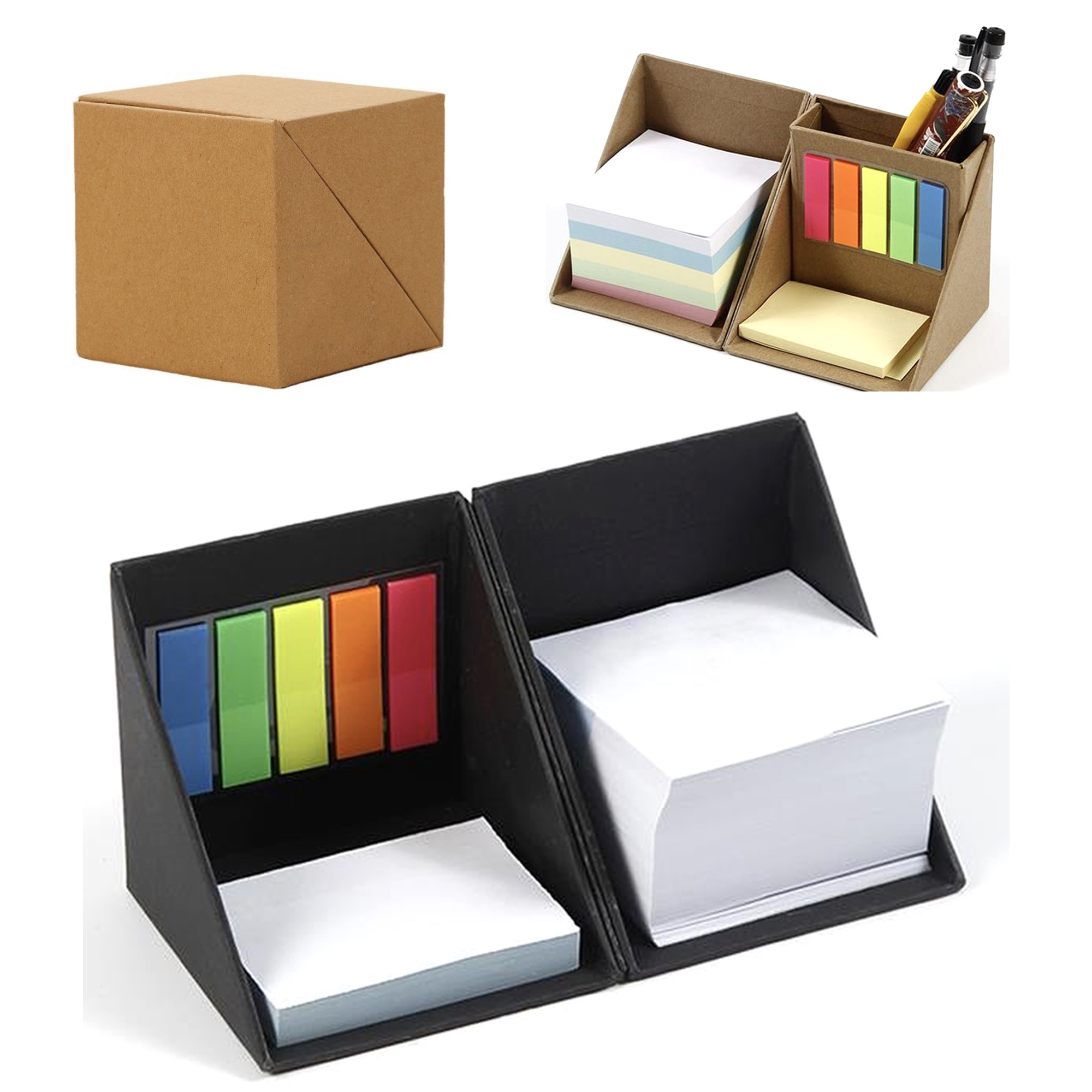 Multi-Function Sticky Note Set With Pen Holder 3