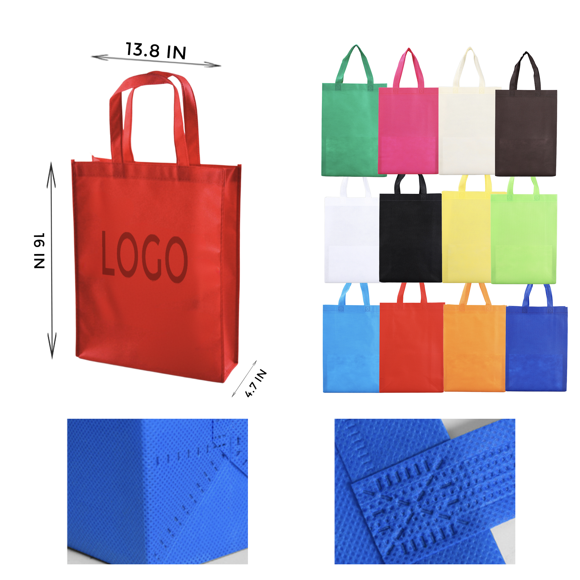 MOQ 10 PCS Convenient Vertical Non Woven Bag 1