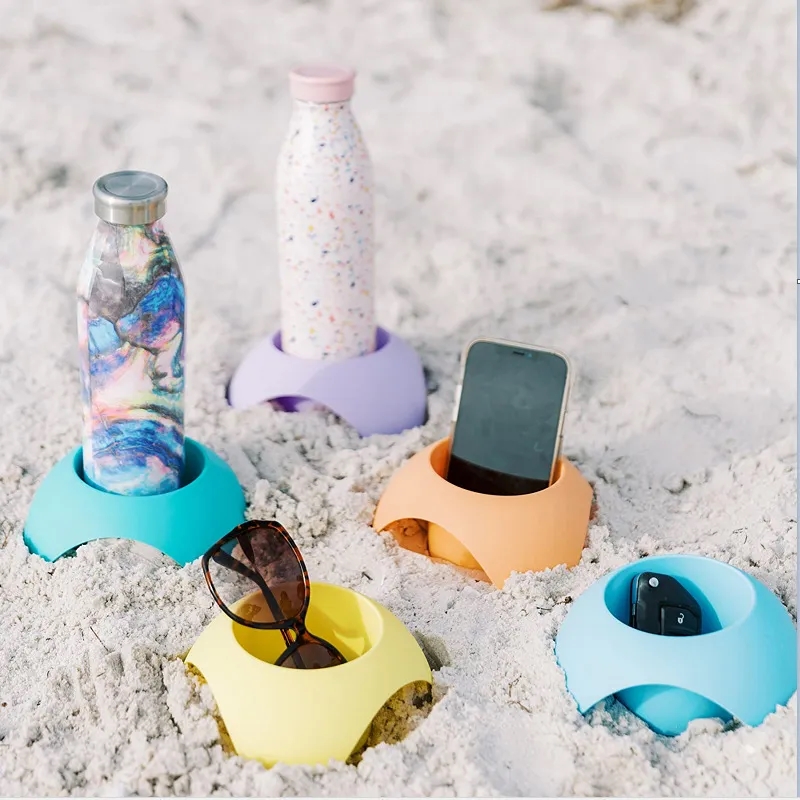 Beach Drink Cup Holder Sand Coasters 4