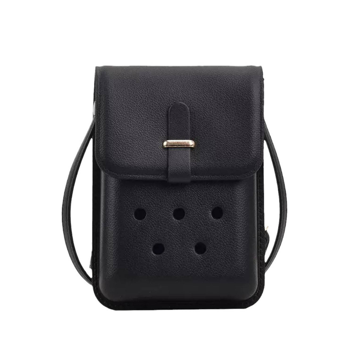 Women Compact Sleek EVA Flip Phone Crossbody Bag 4